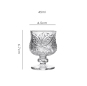 wine glass short foot liquor glass